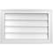 Ekena Millwork Vertical Surface Mount PVC Gable Vnt: Non-Functional, w/2"W x 1-1/2"H, Brickmould Frame, 24"W x 16"H GVPVE24X1602SN - alternate 1